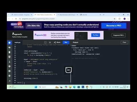 Program Python | Aplikasi Kasir Sederhana (Kelompok 5, X - 3)