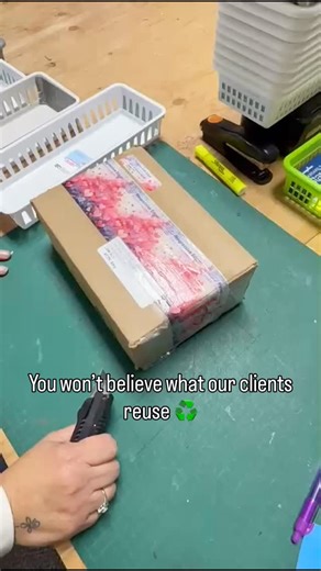 You won’t believe what our clients reuse 👀💖 The box. The bubble wrap. The Valentine-pink tissue. Even the stickers! We love seeing how creative and conscious our community is 🌿✨ It’s the little things — like giving packaging a second life — that make a big impact. ♻️ Tell us — what’s one thing you always try to reuse at home? #reuse #recycle #environment #dentalhygiene | Progressive Edge Hygiene Instruments Inc.