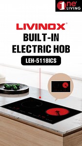 2.6K views · 31 reactions | Induction or Ceramic Hob you ask? Get Livinox Built-in Electric Hob LEH-5118ICS that has both heating technology! #OneLivingMalaysia #Livinox #Hob | One Living Malaysia | Facebook