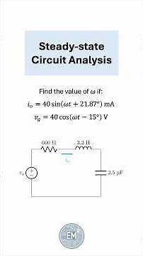 Steady-state Circuit Analysis Exercise #electricalengineering