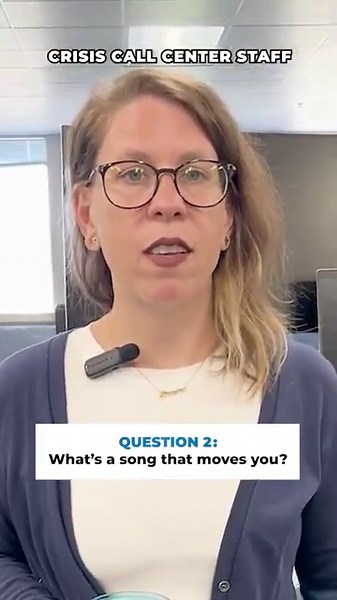 What Songs Move the Crisis Call Center Staff? #mentalhealth #suicideprevention #crisis