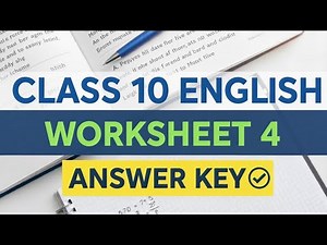 CLASS 10TH CEP WORKSHEET 4 ENGLISH ANSWER KEY #PSEB #ENGLISH #2025 #CEP #10TH #worksheet