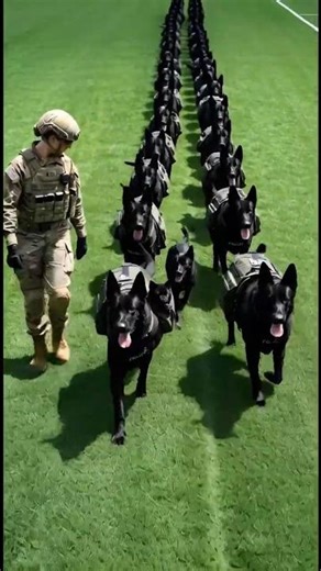 Girl Commands K9 Dogs in Elite Training Academy 😱🔥 #K9Training #WorkingDog