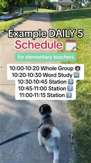 3-Station Daily 5 Schedule Example For Elementary Teachers