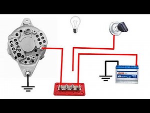 John deer tractor alternator wiring diagram | how to wire tractor alternator