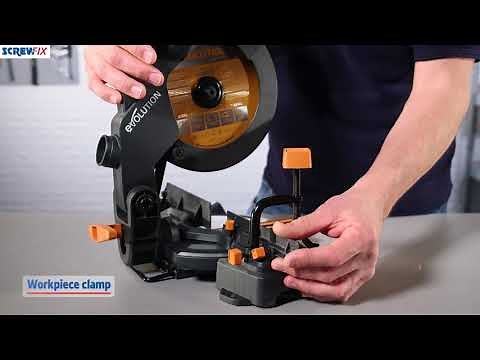 Evolution R210CMS 210mm Single-Bevel Compound Mitre Saw | Screwfix