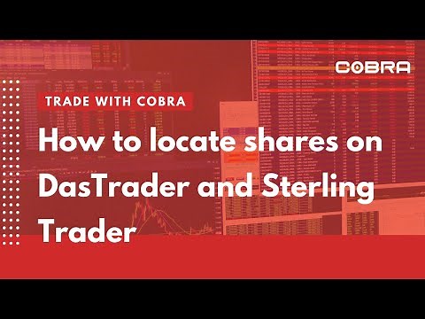 How to locate shares on DasTrader and Sterling Trader