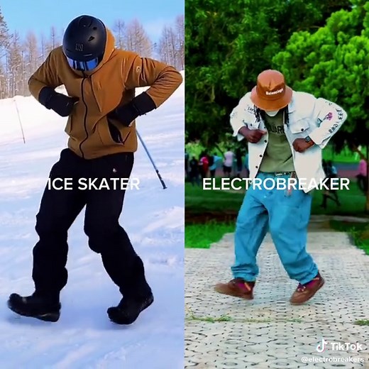 Ice Skater Perfectly Performs Trending Cwalk Dance