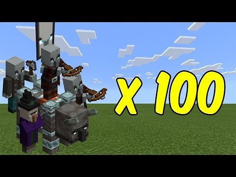 How to Summon the Raid 100 Times in Minecraft - No Mods, No Addon