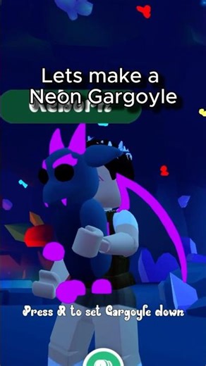 I made a‼️‼️Neon Gargoyle‼️‼️in Roblox Adopt Me. #adoptmepets #adoptmetrades #adopt #roblox #roblox