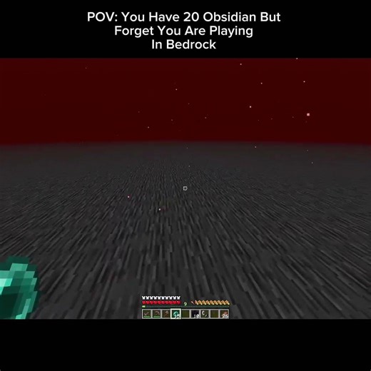 You Have 10 Obsidian But Forget You Are Playing In Bedrock Minecraft#youtubeshorts #shorts#minecraft