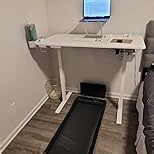 farexon Electric Standing Desk Adjustable Height, 71 x 28 Inch Sit Stand up Desk with Large Mouse Pad, Double Metal Hook,4 Wheels,4 Memory Preset Heights Home Office Computer Desk,Oak Grey