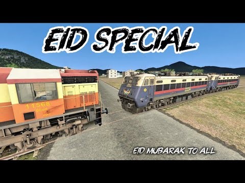 ECoR VSKP 11568 WDG3A coupling SHATABDI REPAINTED WAP4 TWINS - EID MUBARAK - Special