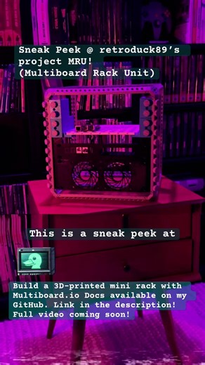 MRU (Multiboard Rack Unit) #3dprinting #homelab #bambulab