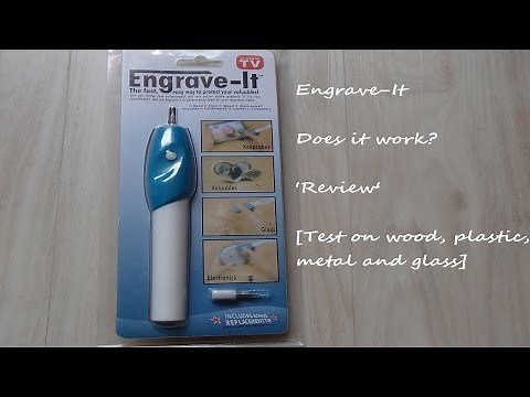 'Engrave-It' Engraver Pen Review [Wood, Plastic, Metal and Glass Test]