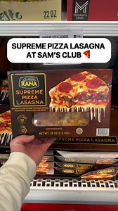 🍕 Supreme Pizza Lasagna at Sam’s Club! YUM! This is made with Italian sausage, pepperoni, peppers, mushrooms, onions, and pizza sauce for a delicious take on a classic...it’s REALLY GOOD! 😊 Get it for $13.82! #samsclub #lasagna #pizza #foodiefinds | Sam's Club Favorites