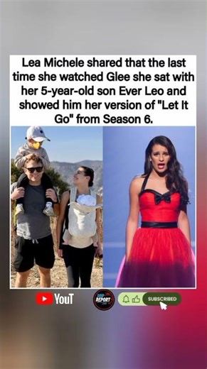 Lea Michele Just Watched Glee With Her Son For The First Time — 😭🎤#shorts