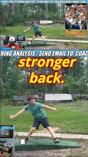 10U Baseball Pitching Analysis on Back Leg