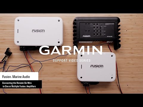 Garmin Support | Fusion® Marine Stereos | Connecting the Remote Turn-On Wire