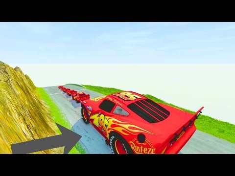 BIG And Small Lightning McQueen vs Hill