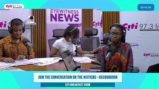 You are watching a live stream of the Citi Breakfast Show | #CitiCBS | Citi 97.3 FM
