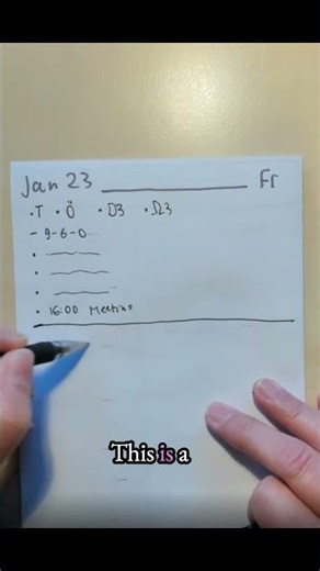 Daily log system for running your sprints inside a bullet journal