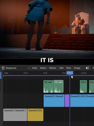 Learn video editing in Blender while adjusting your 3D scenes live. youtu.be/iYVHRhb5tco #b3d #videoediting #3d #vfx #cgi #3drendering #blender3d #realtime