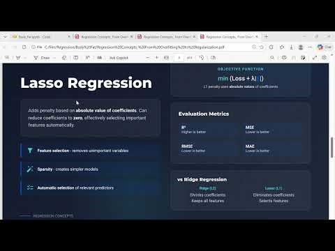 Body Fat Prediction Using Regression in Python | Part 4: Regularization, Lasso, Ridge and Elastic.