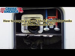 How to empty gray and black wastewater tanks on Cruise America RV