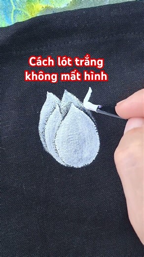 Cách lót nền trắng không bị lấp hình vẽ #vevai #howtodraw #diy #meovatvathuthuat #xuhướng #handmade