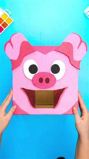 ✂️ DIY PIGGY Bank Fun – Let’s SAVE! 💰 #shorts #kids