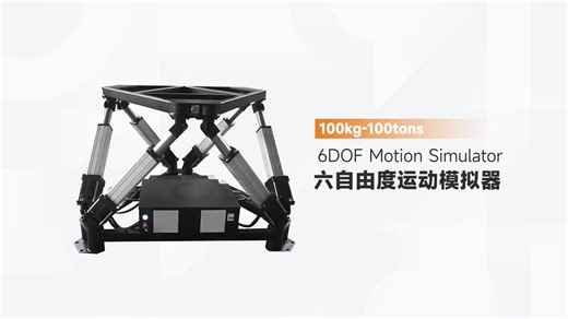 MOTUS负载1吨高精度六自由度并联机器人运动姿态展示