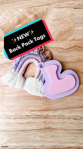 Custom Acrylic Backpack Tags for School - DIY Tutorial