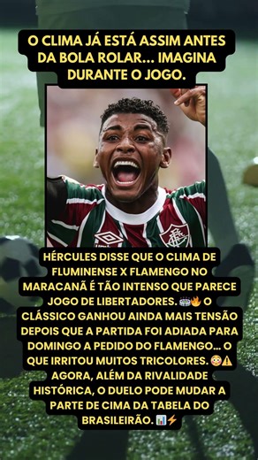 O clima já está assim antes da bola rolar… imagina durante o jogo.