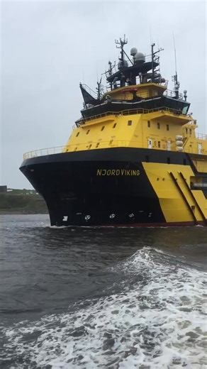 “Njord Viking” High Ice-classed anchor handling tug supply (AHTS) vessel capable of operations in harsh environment offshore regions, as well as Arctic/Sub-Arctic operations One more time our many thanks to Billy Duguid for great work and beautiful video Video credit: Billy Duguid | MaritimePhoto