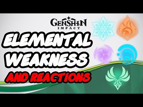 Elemental Weakness And Reaction - Genshin Impact
