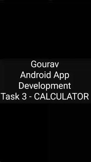 #oasisinfobyte #androiddev #androiddevelopment #java #androidstudio #internship | Gourav Chejara