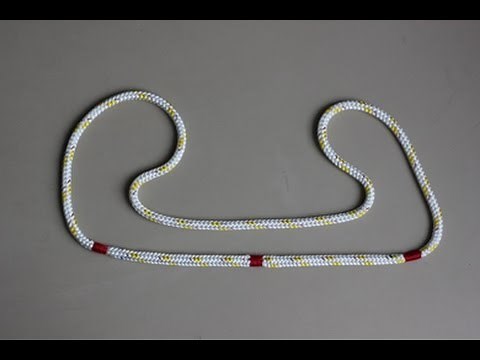 End to end splice double braided polyester rope