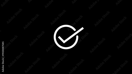 Animated of Check mark symbol. Success, accepted. Tick mark icon animation. Check mark icon, right mark icon, approved sign, Check mark symbol. approved tick mark icon, Check mark icon