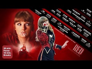 Taylor Swift - Red (Taylor's version) (Full Album) Playlist | Pomodoro Study Timer 📚 Juls Corner