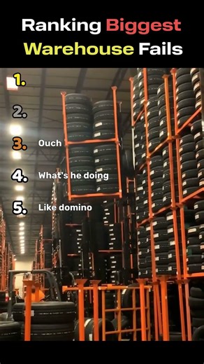 Domino effect caused really big troule in those warehouses #funny #fails #ranking
