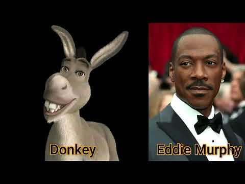 Character and Voice Actor - Shrek - Donkey - Eddie Murphy