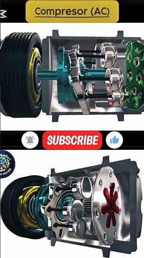 How a Car AC Compressor Works ❄️ | Amazing Engineering Mechanism #usa #innovation #tech #like #edit
