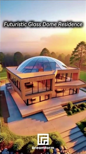 Futuristic Glass Dome Residence – Cinematic CGI Architecture by DreamForm