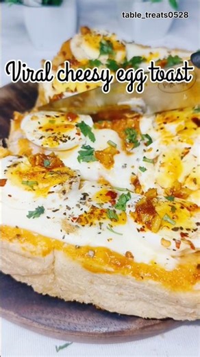 Viral cheesy egg toast #recipe #viral #food #trending