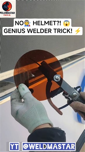 “Who needs a helmet? This welder just invented a whole new technique 👀🔥When skill meets innovation