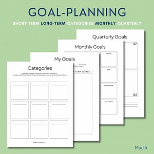 2025 Goal-setting Guide: Categories, Short-term and Long-term Goals, Monthly and Quarterly Goals - Etsy Australia