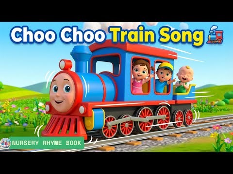 Choo Choo Train Song for Kids 🚂 | Train Nursery Rhyme | Toddler Learning Video