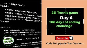 Day 6 in the Journey of 100 days of code Collision of the ball and the paddle 2D game