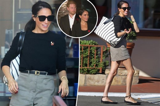 Meghan Markle steps out in tailored shorts, symbolic brooch following veterans visit